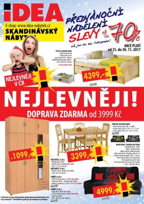 aktuální leták IDEA nábytek 15.11.2017-30.11.2017
