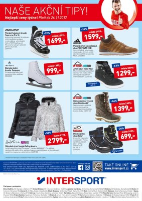 aktuální leták Intersport 16.11.2017-26.11.2017
