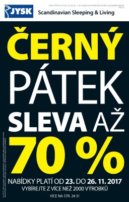 aktuální leták Jysk 23.11.2017-6.12.2017