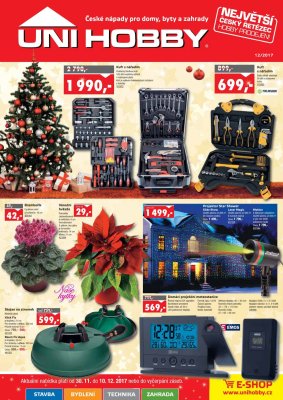 aktuální leták UNI HOBBY 30.11.2017-10.12.2017