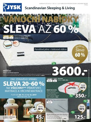 aktuální leták Jysk 30.11.2017-13.12.2017