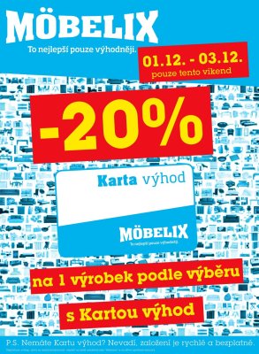 aktuální leták Möbelix 1.12.2017-3.12.2017