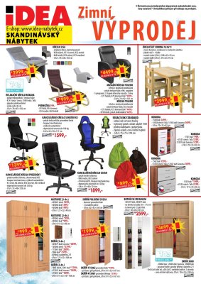 aktuální leták IDEA nábytek 1.1.2018-14.1.2018