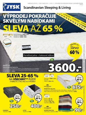 aktuální leták Jysk 2.1.2018-17.1.2018