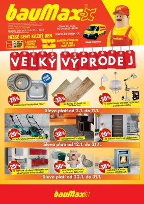 aktuální leták bauMax 2.1.2018-31.1.2018