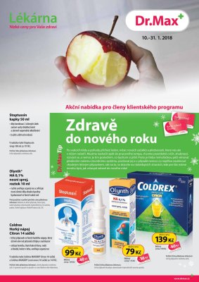 aktuální leták Dr. Max 10.1.2018-31.1.2018
