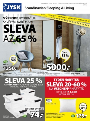 aktuální leták Jysk 11.1.2018-24.1.2018