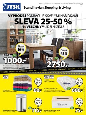 aktuální leták Jysk 25.1.2018-7.2.2018