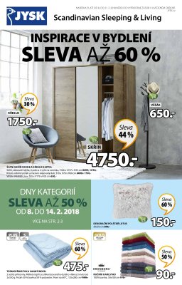 aktuální leták Jysk 8.2.2018-21.2.2018