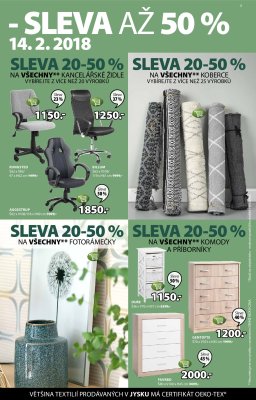aktuální leták Jysk 8.2.2018-21.2.2018
