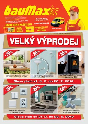 aktuální leták bauMax 14.2.2018-28.2.2018