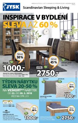 aktuální leták Jysk 22.2.2018-7.3.2018