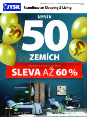 aktuální leták Jysk 1.3.2018-14.3.2018