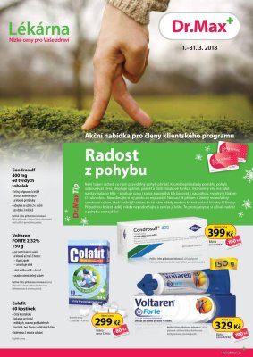 aktuální leták Dr. Max 1.3.2018-31.3.2018