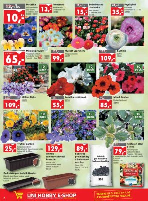 aktuální leták UNI HOBBY 8.3.2018-25.3.2018