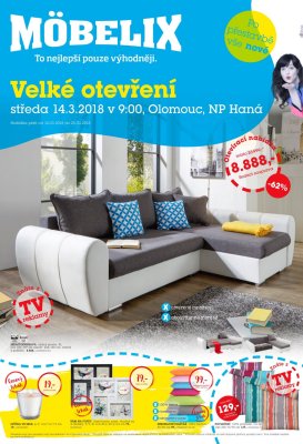aktuální leták Möbelix 14.3.2018-25.3.2018