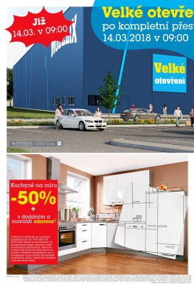 aktuální leták Möbelix 14.3.2018-25.3.2018