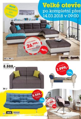 aktuální leták Möbelix 14.3.2018-25.3.2018