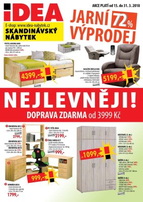 aktuální leták IDEA nábytek 15.3.2018-31.3.2018