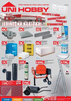 aktuální leták UNI HOBBY 29.3.2018-8.4.2018