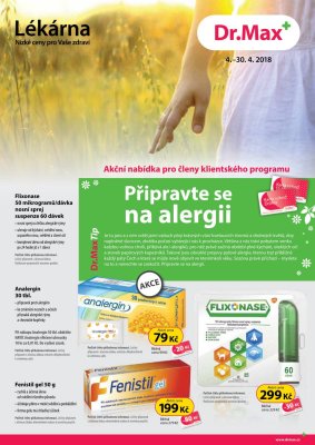 aktuální leták Dr. Max 4.4.2018-30.4.2018