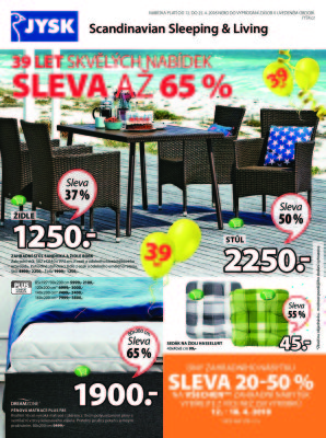 aktuální leták Jysk 12.4.2018-25.4.2018