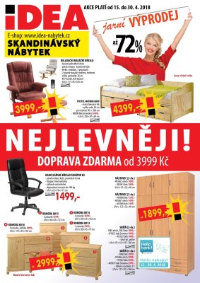 aktuální leták IDEA nábytek 15.4.2018-30.4.2018