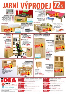 aktuální leták IDEA nábytek 15.4.2018-30.4.2018