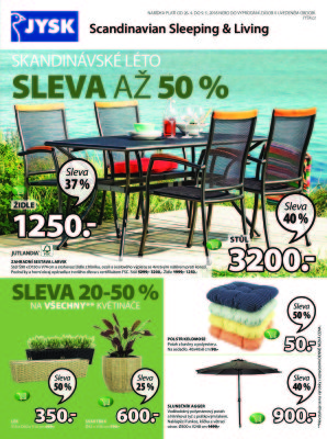 aktuální leták Jysk 26.4.2018-9.5.2018