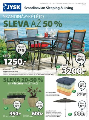 aktuální leták Jysk 26.4.2018-9.5.2018
