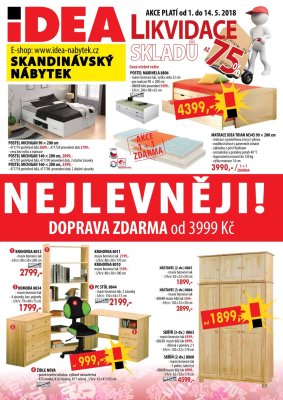 aktuální leták IDEA nábytek 1.5.2018-14.5.2018