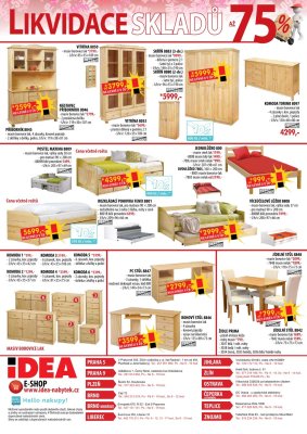 aktuální leták IDEA nábytek 1.5.2018-14.5.2018