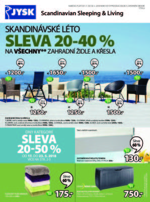 aktuální leták Jysk 17.5.2018-30.5.2018