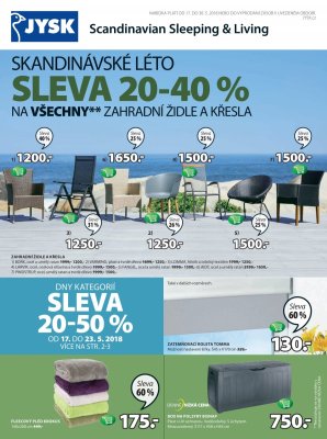 aktuální leták Jysk 17.5.2018-30.5.2018