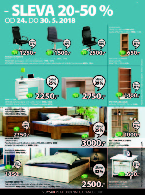 aktuální leták Jysk 24.5.2018-6.6.2018