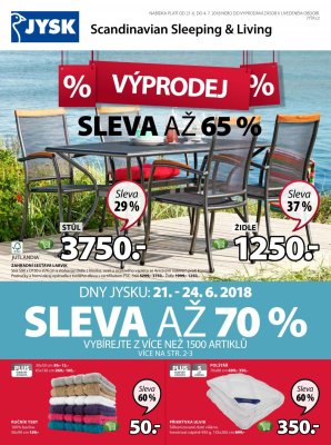 aktuální leták Jysk 21.6.2018-4.7.2018