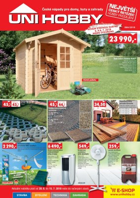 aktuální leták UNI HOBBY 28.6.2018-15.7.2018