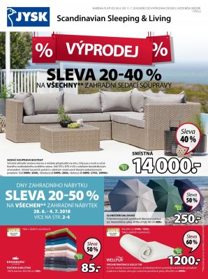 aktuální leták Jysk 28.6.2018-11.7.2018