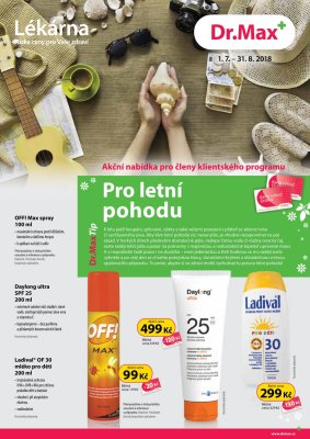 aktuální leták Dr. Max 1.7.2018-31.8.2018