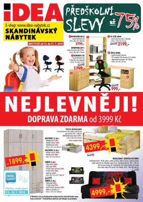 aktuální leták IDEA nábytek 15.7.2018-31.7.2018