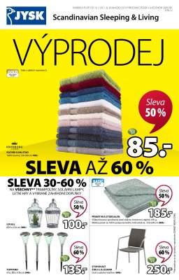 aktuální leták Jysk 19.7.2018-1.8.2018
