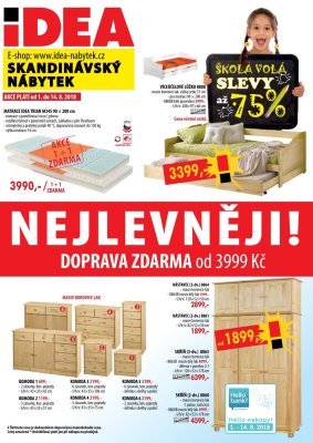 aktuální leták IDEA nábytek 1.8.2018-14.8.2018