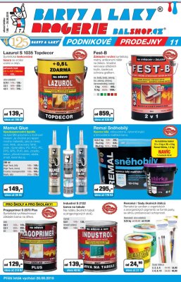 aktuální leták Barvy a laky drogerie 7.8.2018-25.8.2018