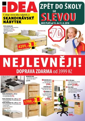aktuální leták IDEA nábytek 15.8.2018-31.8.2018