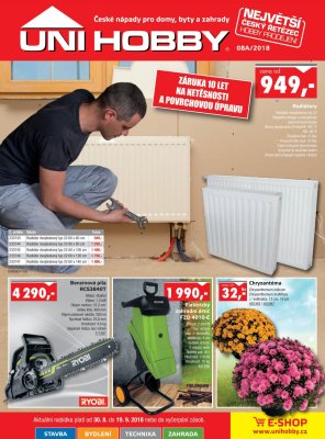 aktuální leták UNI HOBBY 30.8.2018-19.9.2018