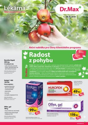 aktuální leták Dr. Max 1.9.2018-30.9.2018