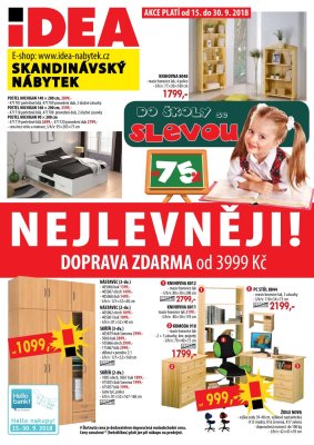 aktuální leták IDEA nábytek 15.9.2018-30.9.2018