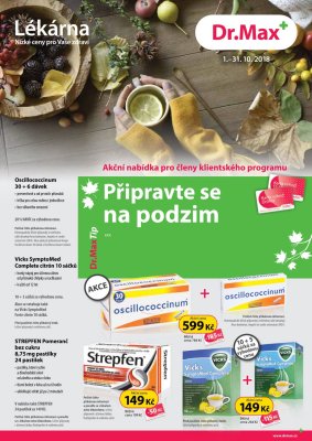 aktuální leták Dr. Max 1.10.2018-31.10.2018