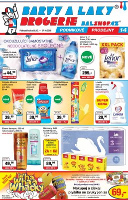 aktuální leták Barvy a laky drogerie 9.10.2018-27.10.2018