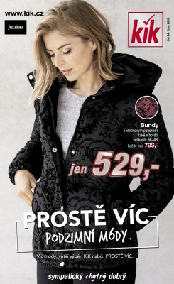 aktuální leták Kik textil 24.10.2018-18.11.2018
